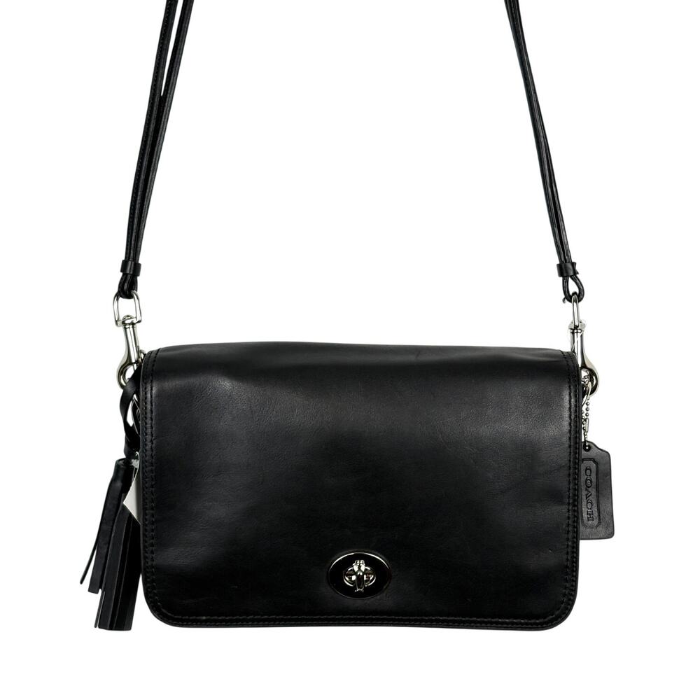Coach Legacy Penelope Leather Turnlock Crossbody Shoulder Bag 23403 Black NWT - Picture 3 of 16